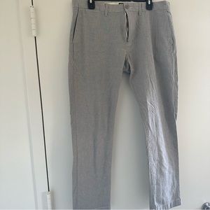J Crew 484 Slim Stretch Linen Blend Chinos